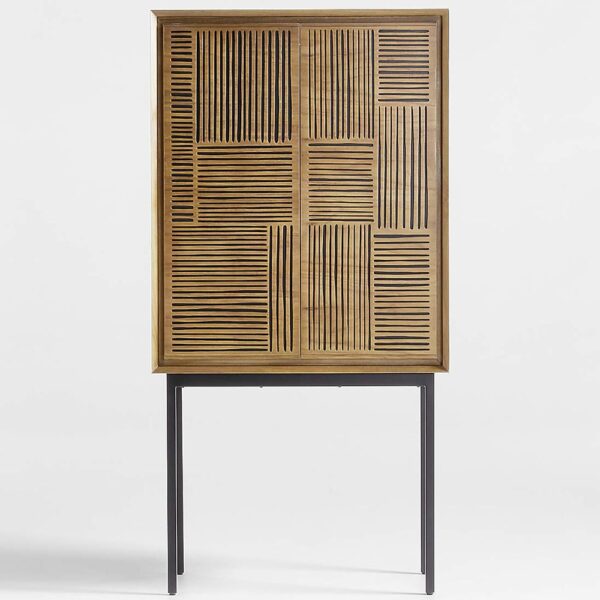 Bar Cabinet With Integrated Lighting